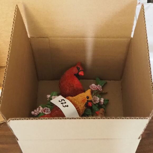 VTG The Bradford Exchange Cozy Cardinals Springtime Wall Decor Sculpture A5517 - Picture 13 of 14